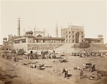 (INDO-PERSIAN CULTURE) Album with approximately 105 images, most of India, and several photographs of Burma, and a few of Afghanistan a